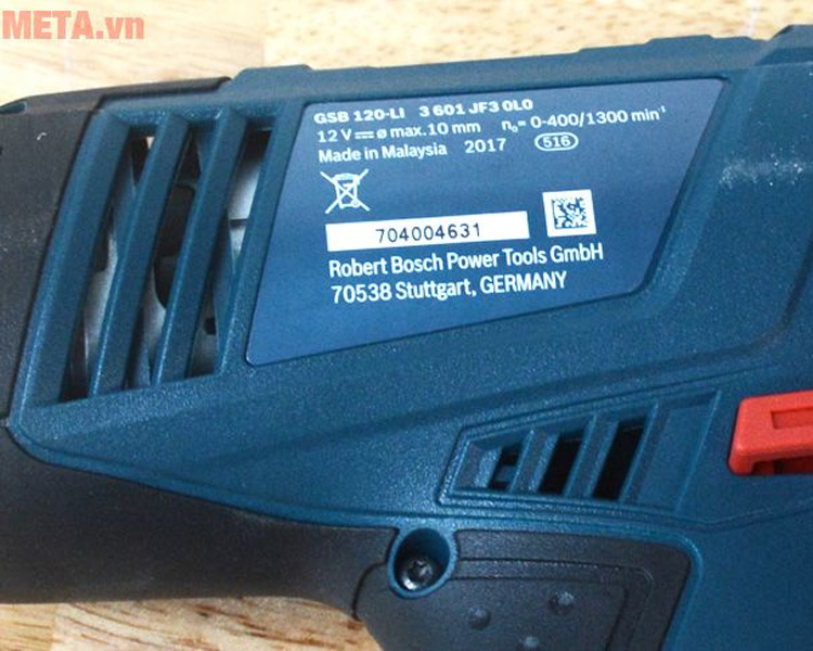 Máy khoan vặn vít dùng pin Bosch GSB 120-LI GEN II (2 pin, 1 sạc) - 06019G81K0