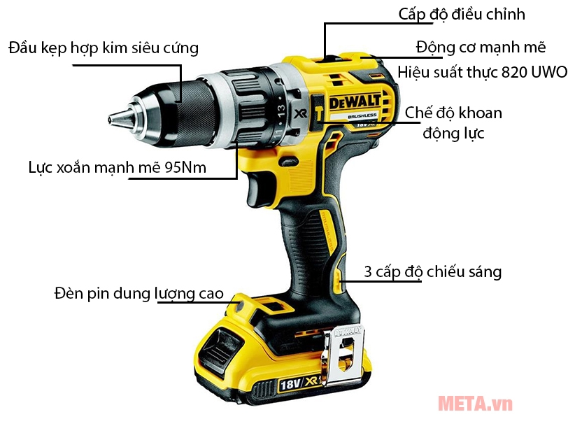 Máy khoan vặn vít Dewalt DCD991M2