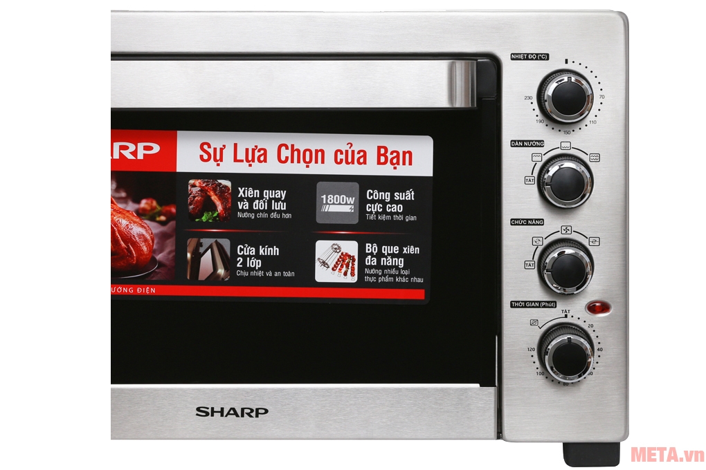 Lò nướng điện 38 lít Sharp EO-A384RCSV-ST