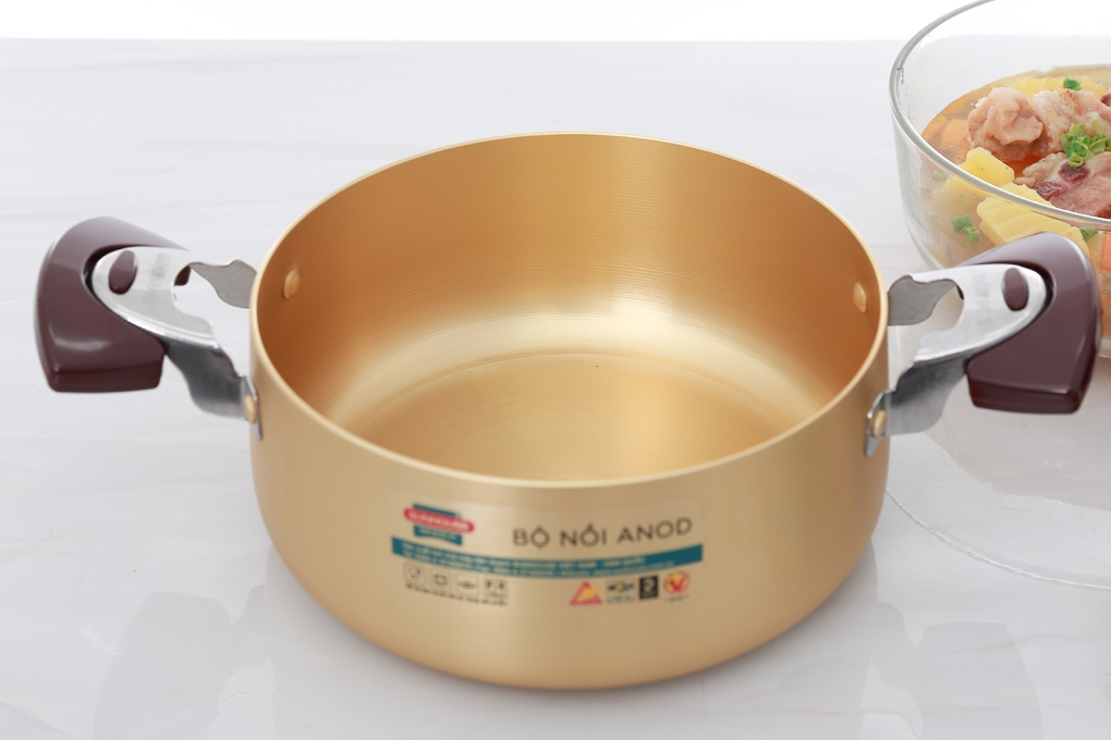 Bộ nồi anod Sunhouse SH6634EB