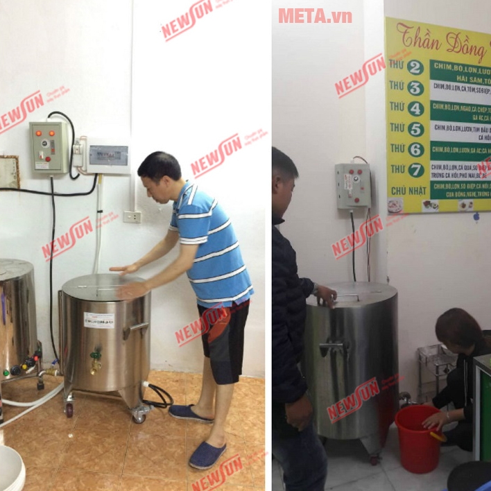 Nồi nấu cháo công nghiệp 40 lít