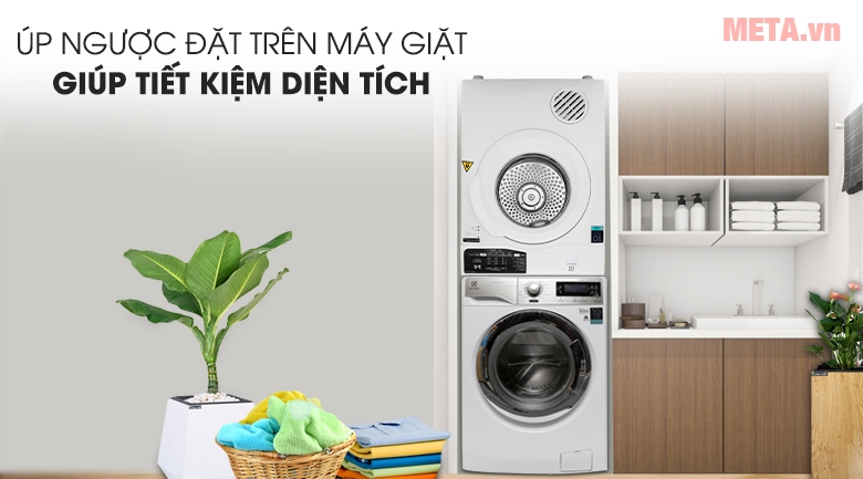  Cách đặt máy sấy quần áo Electrolux EDV705HQWA để tiết kiệm diện tích