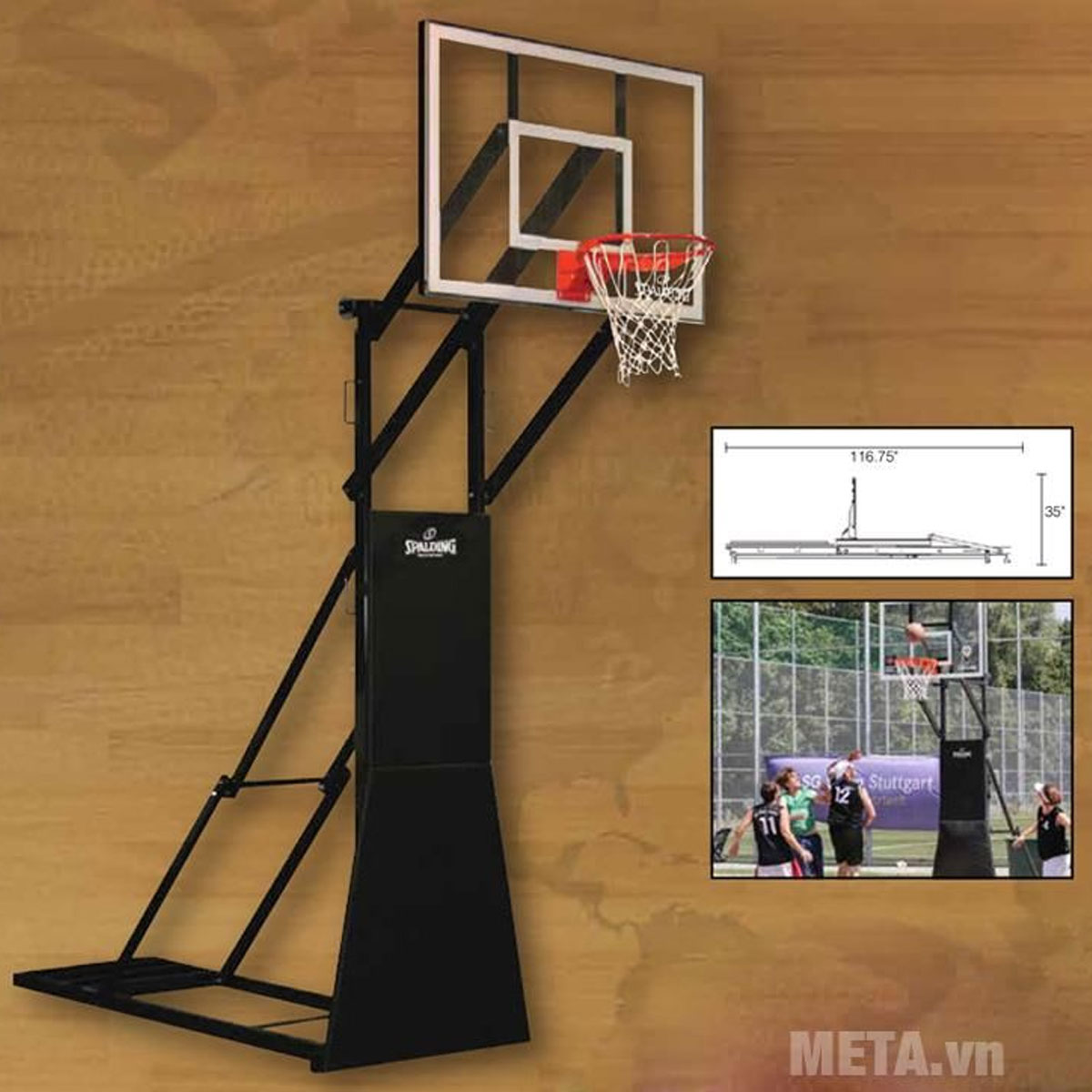 Trụ bóng rổ Spalding Street Tournament (411790CN)