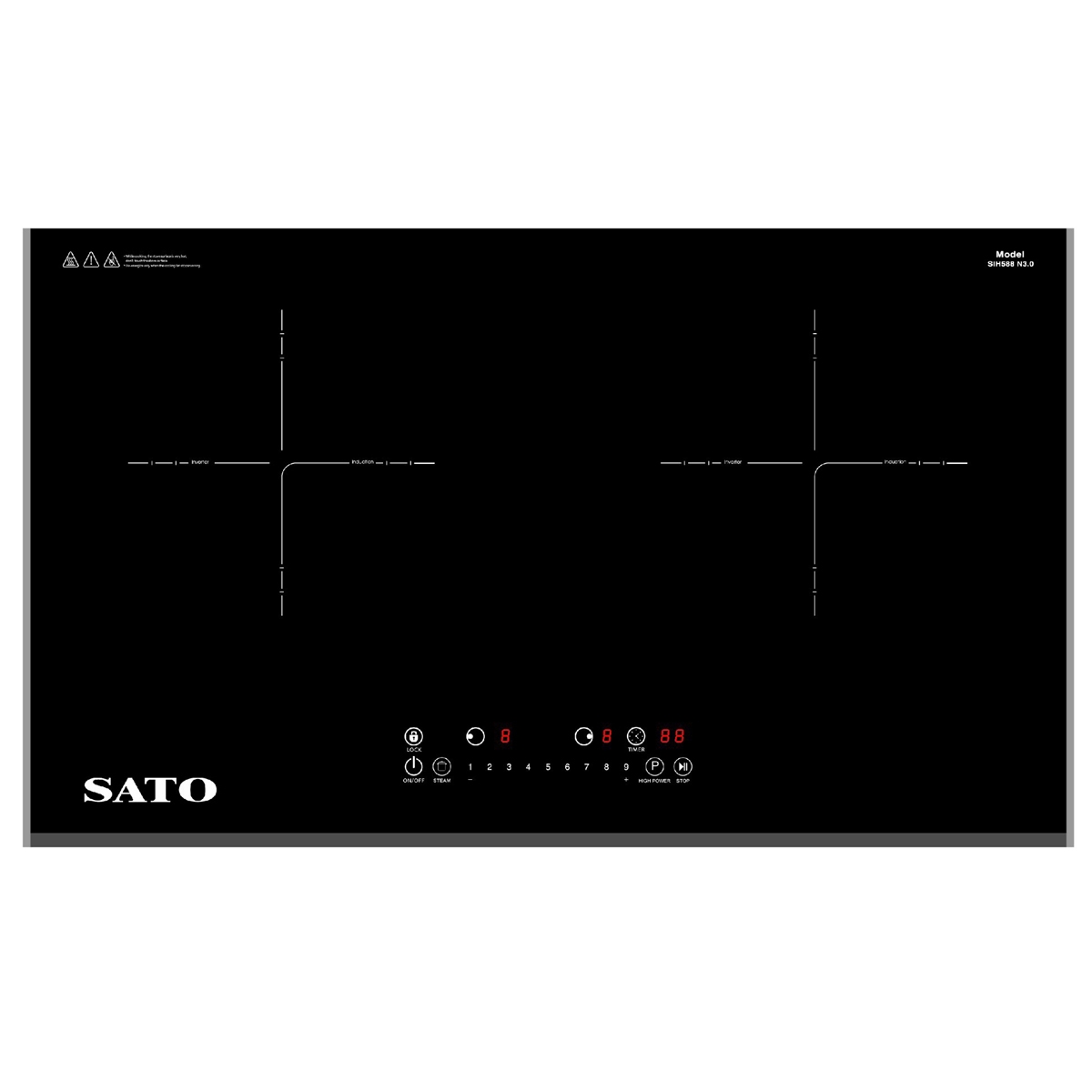 Bếp từ đôi Sato SIH588 N3.0