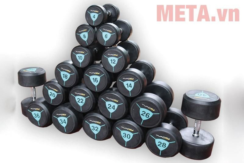 Tạ tay bọc cao su Tuấn Vũ