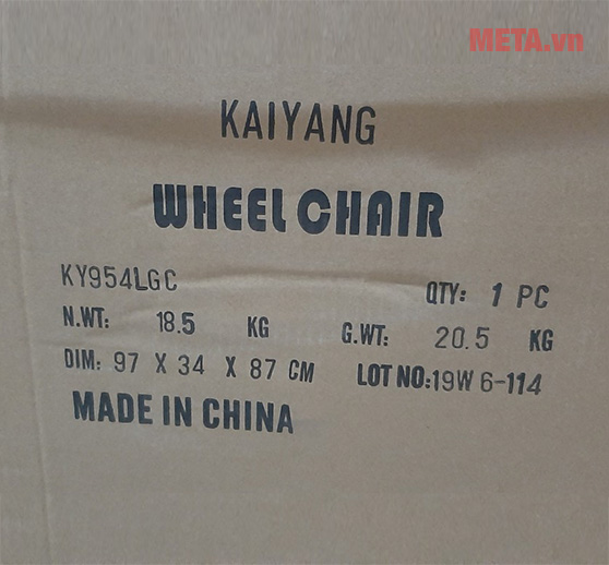 Xe lăn tay Harima W-HA-954LBRGC-38 (WHA-954LGC-41)