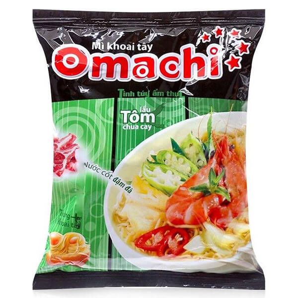 Thùng 30 gói mì Omachi vị lẩu tôm chua cay