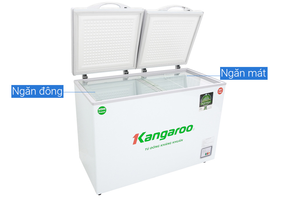 Tủ đông kháng khuẩn 2 ngăn Kangaroo KG388NC2 - 388 lít