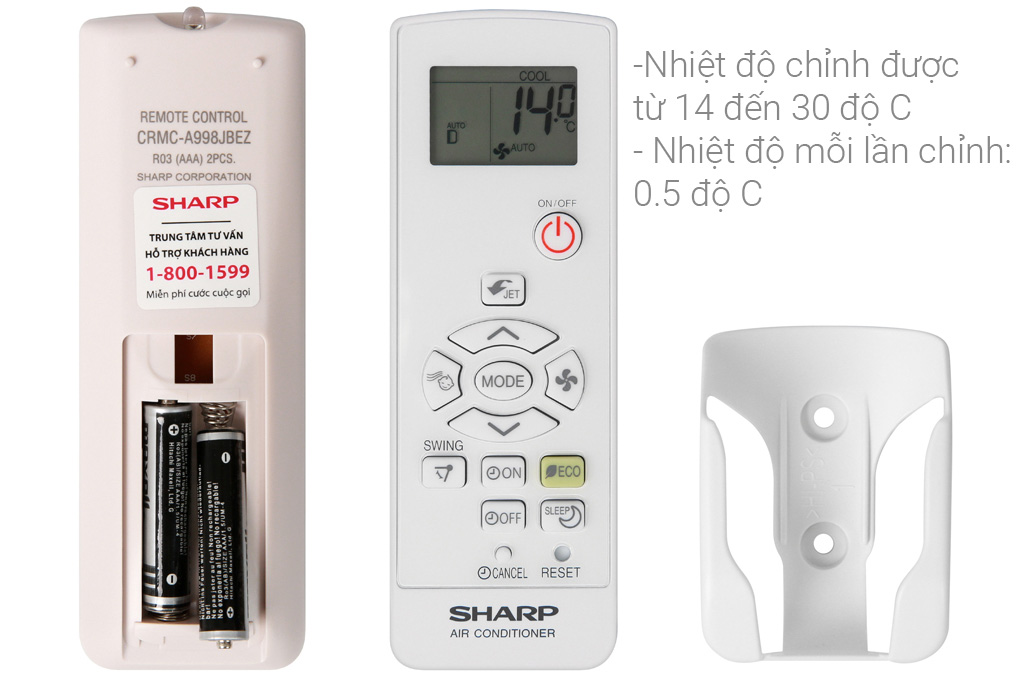 Điều hòa 1 chiều Sharp inverter 18000BTU AH-X18XEW (Gas R32)