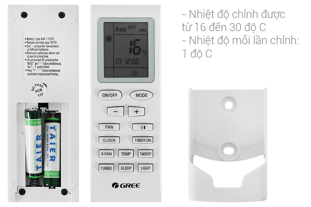 Điều hòa 1 chiều Gree 12000BTU GWC12KC-K6N0C4 (Gas R32)