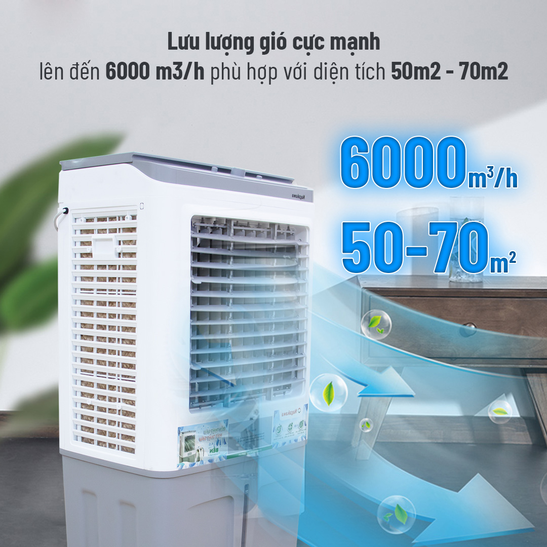 Máy làm mát không khí Nagakawa NFC999 (70L, nắp mặt kính)