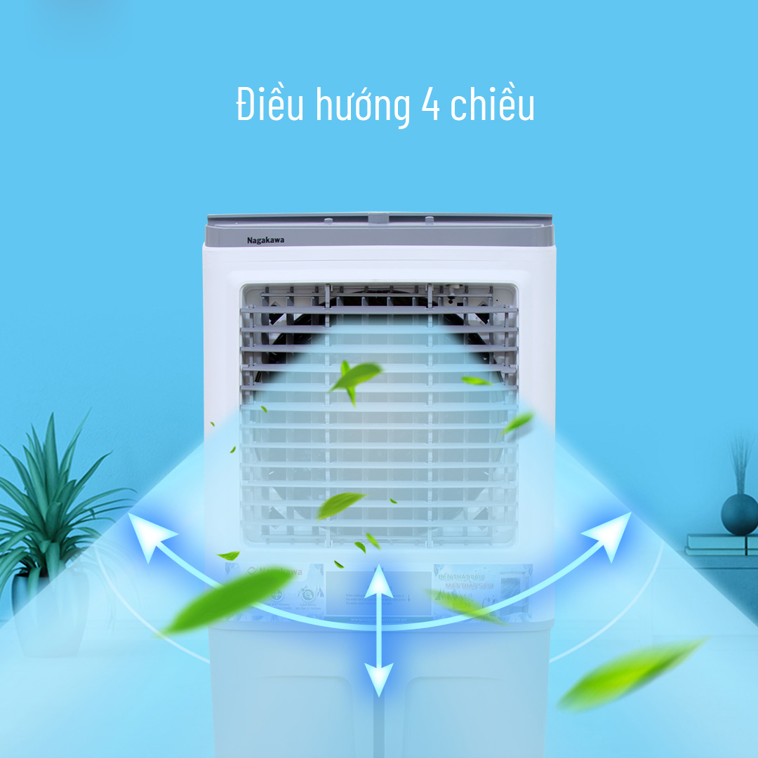 Máy làm mát không khí Nagakawa NFC999 (70L, nắp mặt kính)