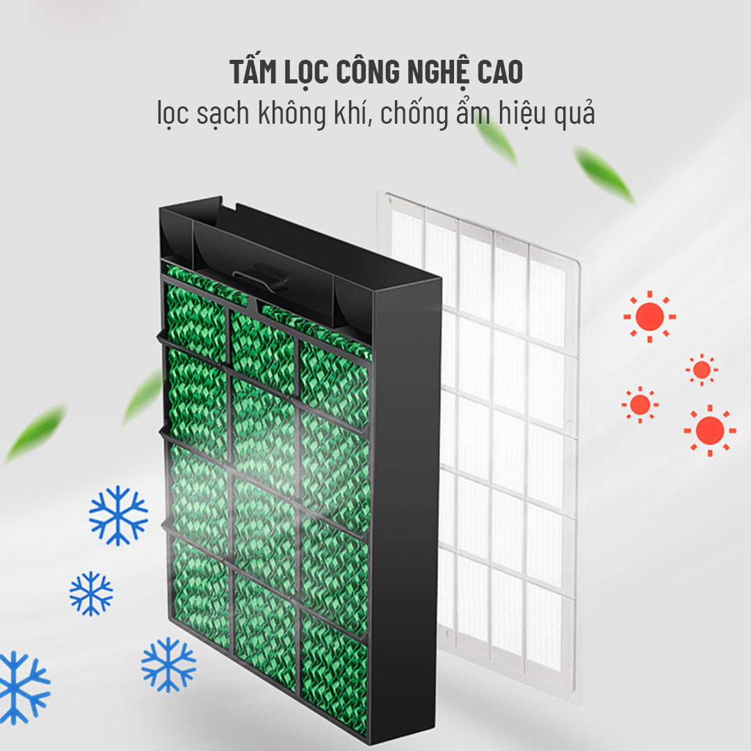 Máy làm mát không khí Nagakawa NFC999 (70L, nắp mặt kính)