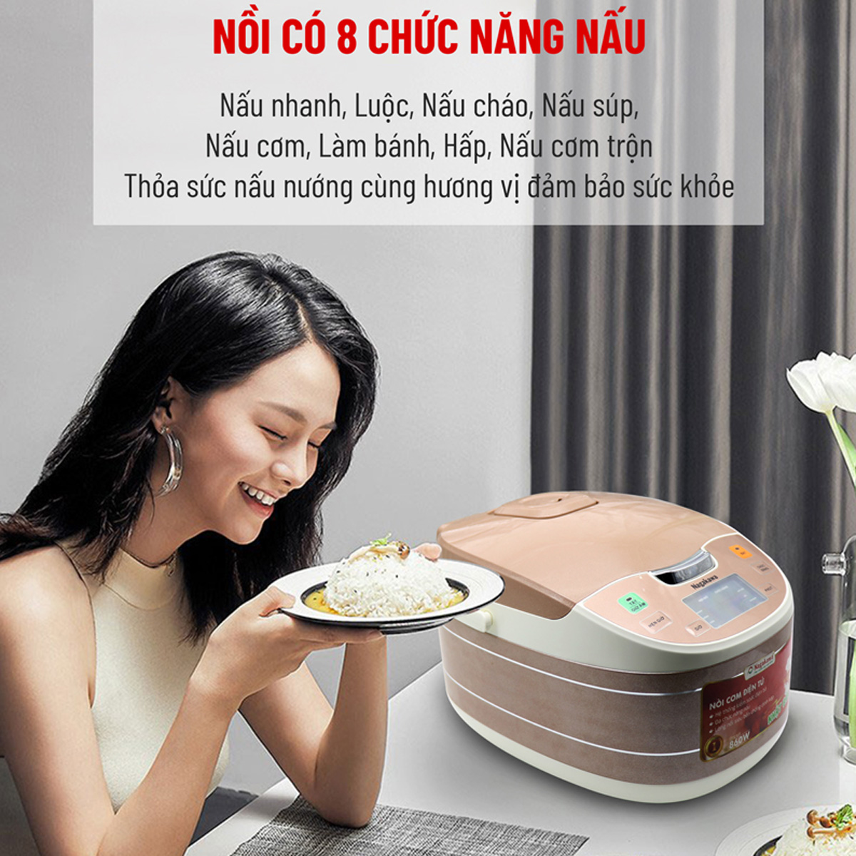 Nồi cơm điện tử Nagakawa NAG0103 (1.8 Lít)
