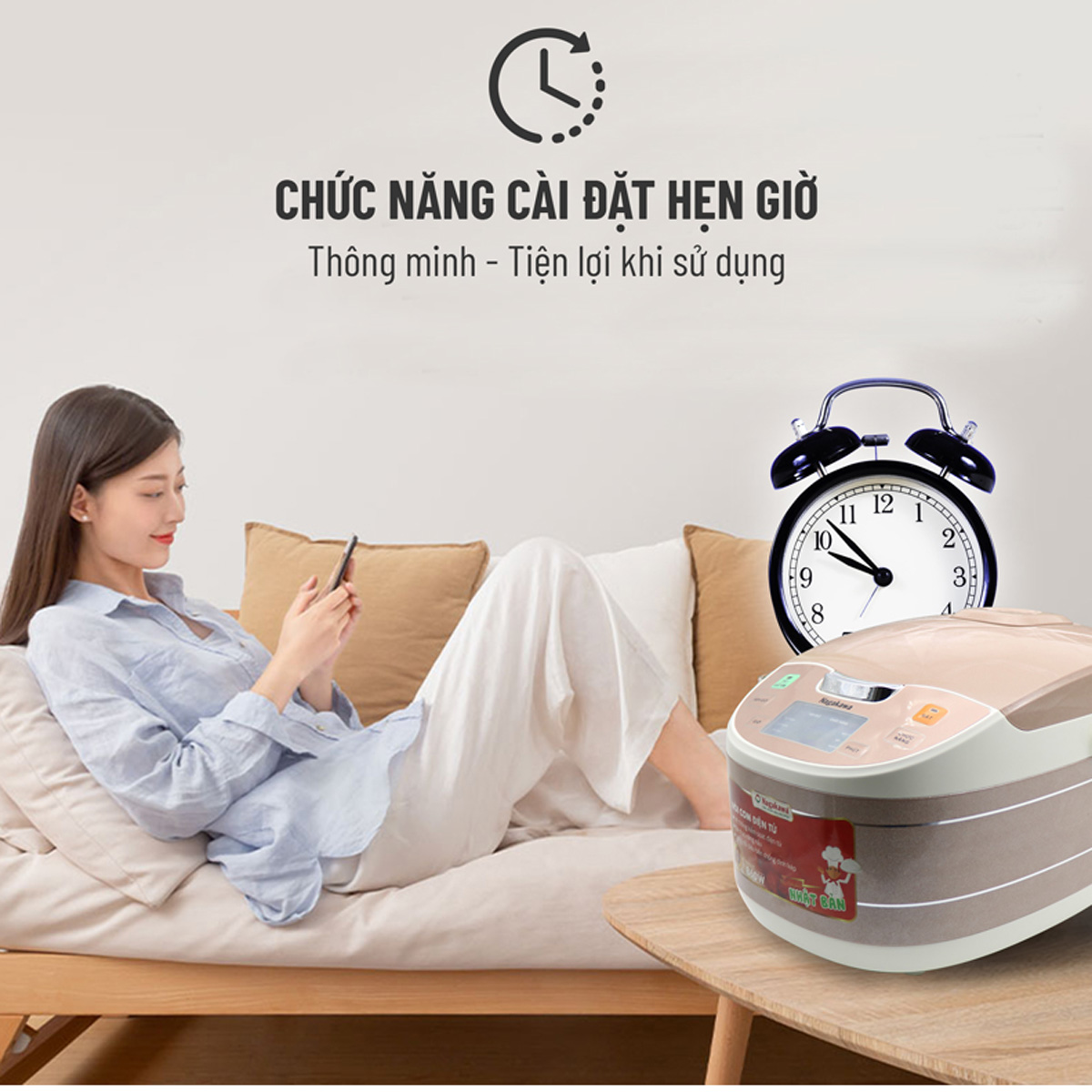 Nồi cơm điện tử Nagakawa NAG0103 (1.8 Lít)
