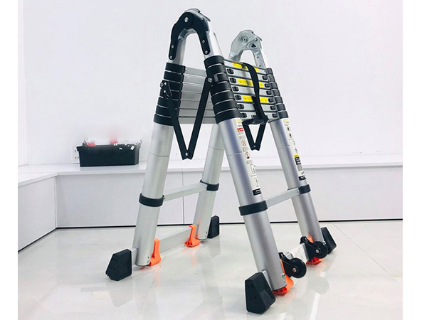 Thang nhôm rút đôi có bánh xe NIKITA NKT-AID44