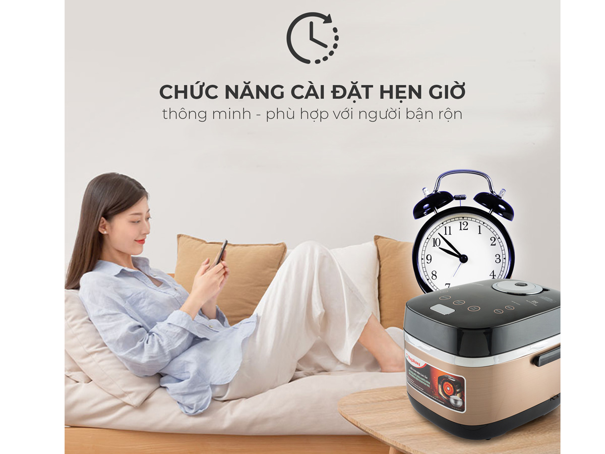 Nồi cơm điện cao tần Nagakawa NAG0124 (1.8 lít)