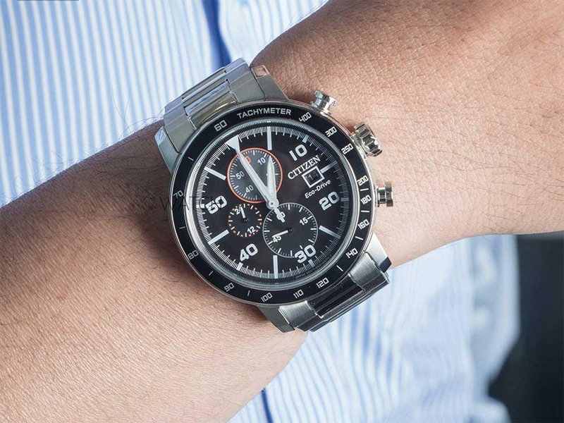 Đồng hồ nam Citizen CA0641-83E (Máy Eco-Drive, tính năng bấm giờ, lịch ngày, kích thước mặt 44mm)