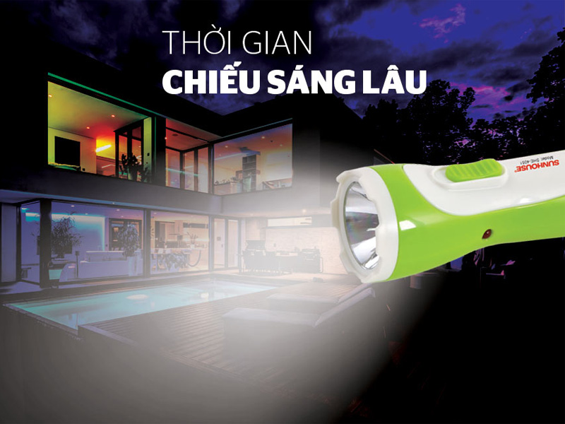 Đèn pin tay cầm Sunhouse SHE-4051