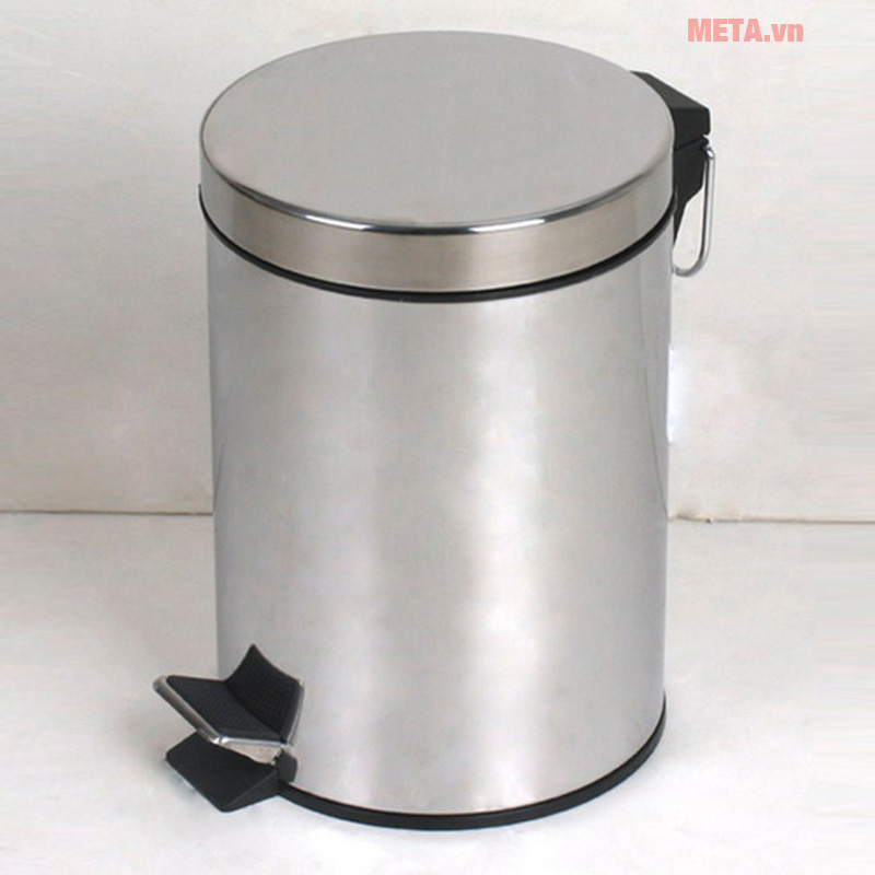Thùng rác Inox 12 lít chân đạp H-112