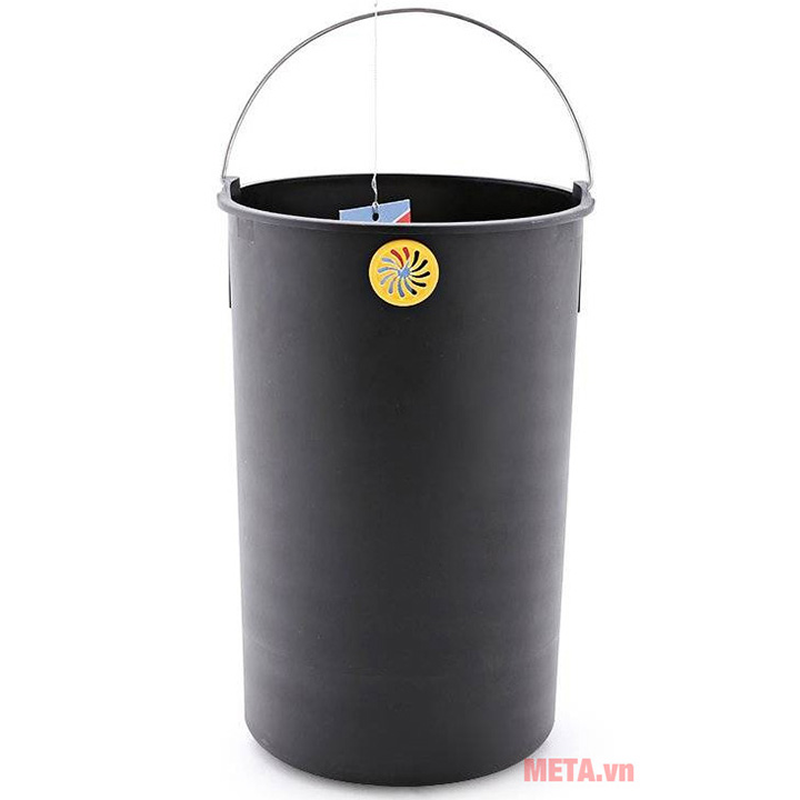 Thùng rác Inox đạp tròn nhỏ Fitis RPS1-901 - 12L (bạc)