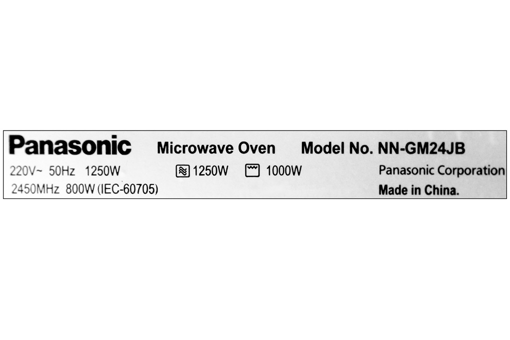 Lò vi sóng Panasonic NN-GM24JBYUE 20 lít