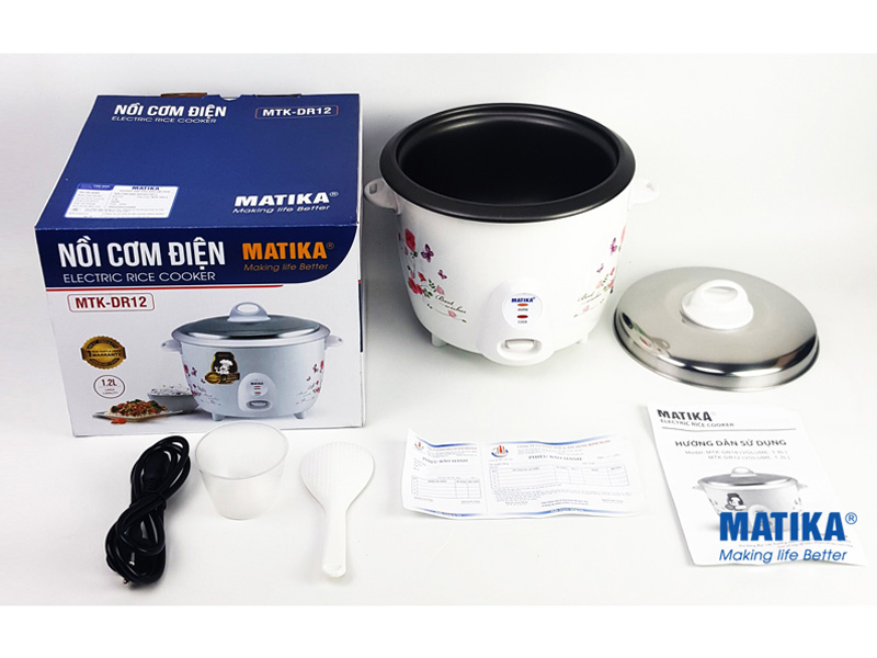 Nồi cơm điện Matika MTK-DR12