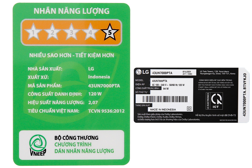 Smart Tivi LG 4K 43 inch 43UN7000PTA UHD ThinQ AI