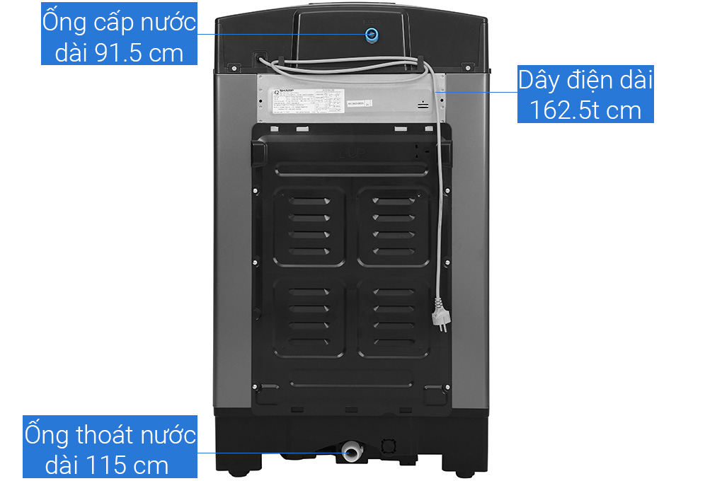 Máy giặt Sharp 10 kg ES-W100PV-H