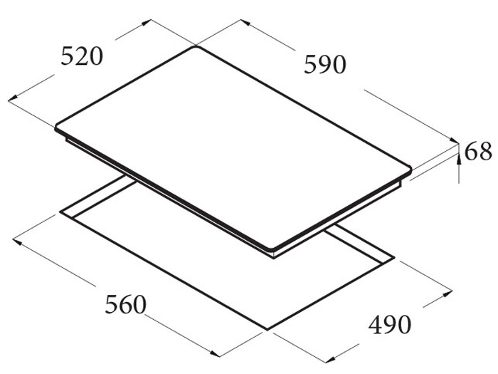 Bếp từ Cata IB 604 BK