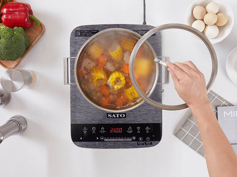 Bếp từ đơn Sato BT044 (Tặng kèm nồi lẩu inox)