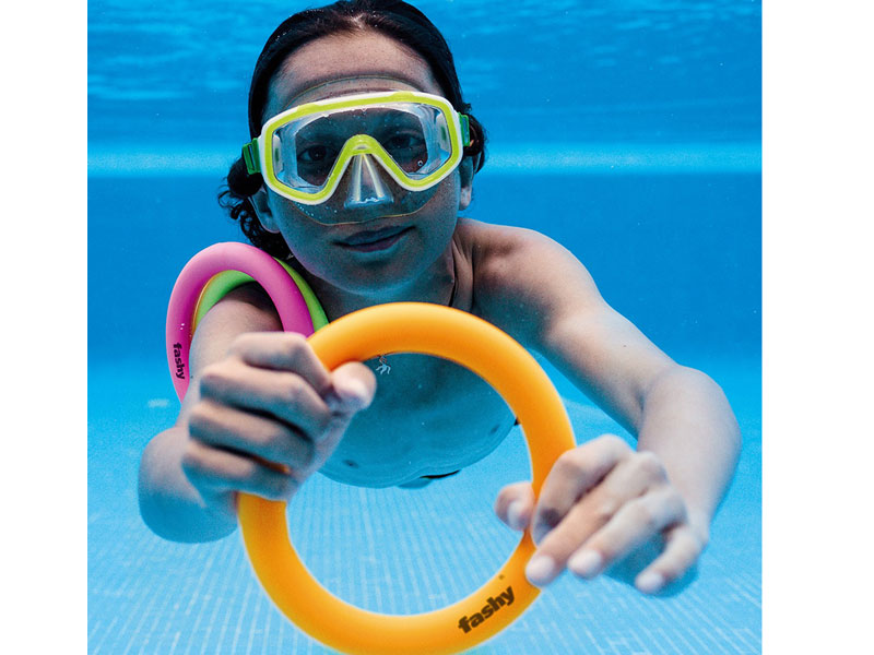 Kính lặn trẻ em Fashy size S (Vàng)