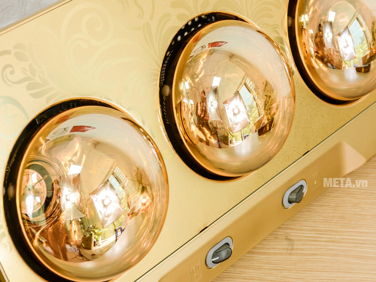 Đèn sưởi nhà tắm Heizen 3 bóng HE-3B (Gold)