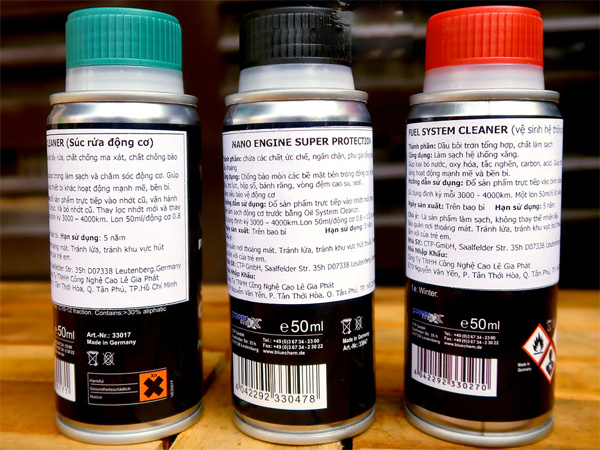 Dung dịch súc động cơ xe máy Bluechem Oil System Cleaner 50ml
