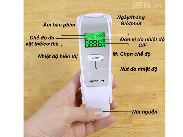 Combo chăn điện Microlife OBP + nhiệt kế Microlife FR1MF1