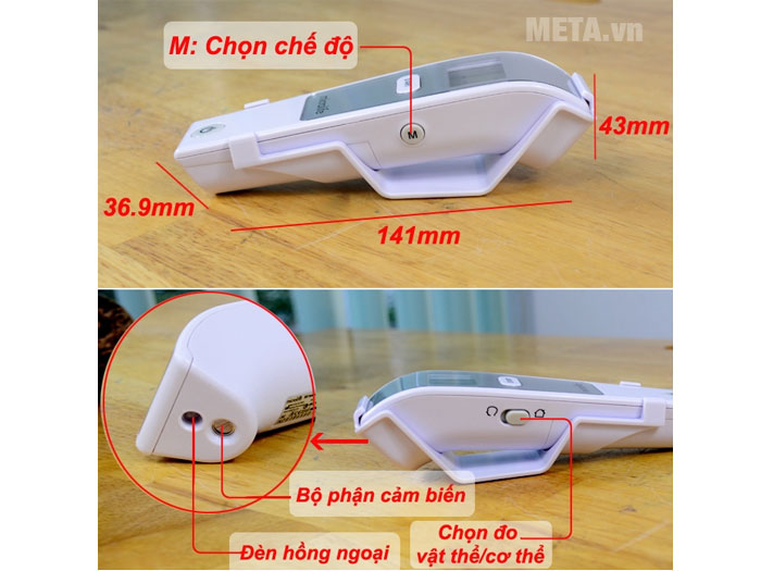 Combo chăn điện Microlife OBP + nhiệt kế Microlife FR1MF1