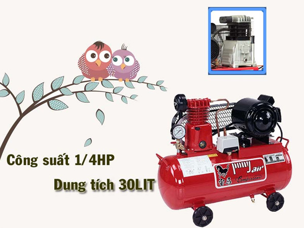 Máy nén khí dây đai Pony DK-I30L (1/4HP-30L)