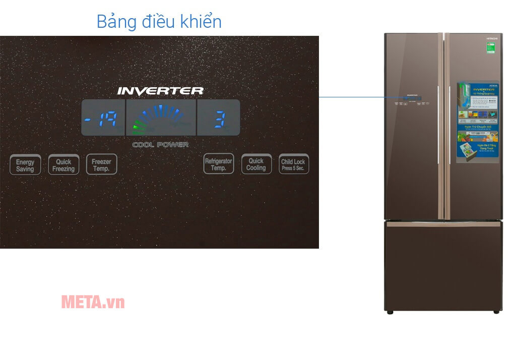 Tủ lạnh Hitachi 455 lít R-FWB545PGV2 (GBW)- Màu nâu