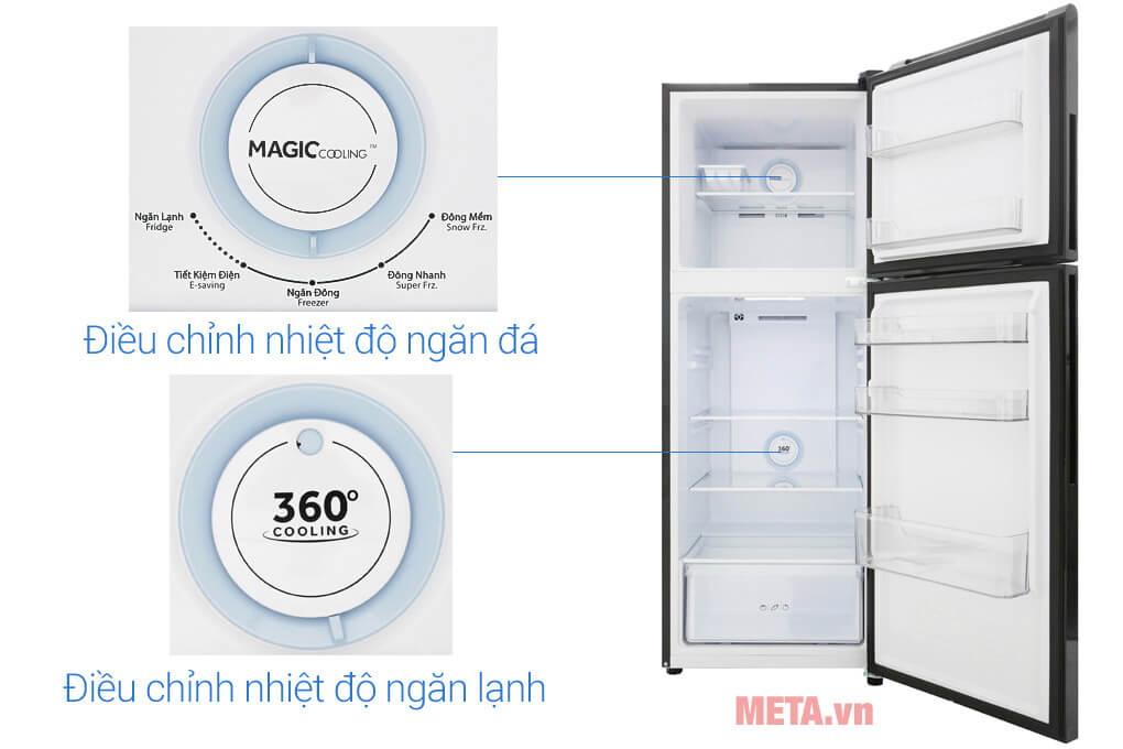 Tủ lạnh Aqua Inverter 235 lít AQR-T249MA (PB)