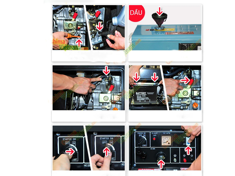 Máy phát điện chạy dầu Oshima OS 8500 (7KVA)