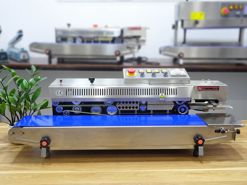 Máy hàn miệng túi liên tục có in date Stronger FRBM-810I