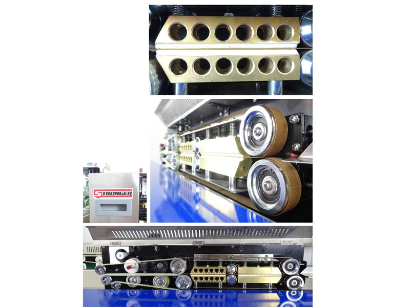 Máy hàn miệng túi liên tục có in date Stronger FRBM-810I