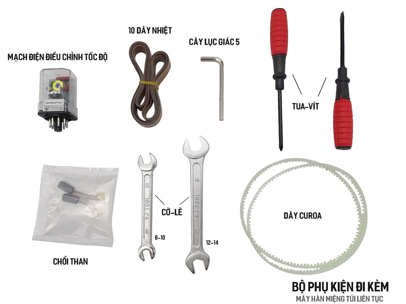 Máy hàn miệng túi liên tục Stronger FRD-750II