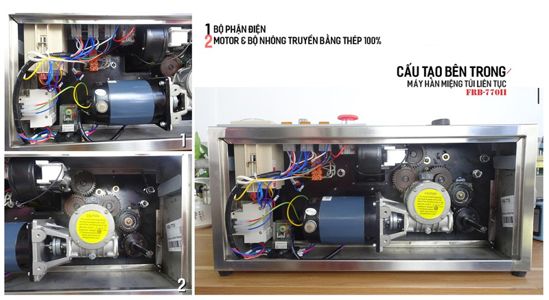 Máy hàn miệng túi liên tục Stronger FRB-770II