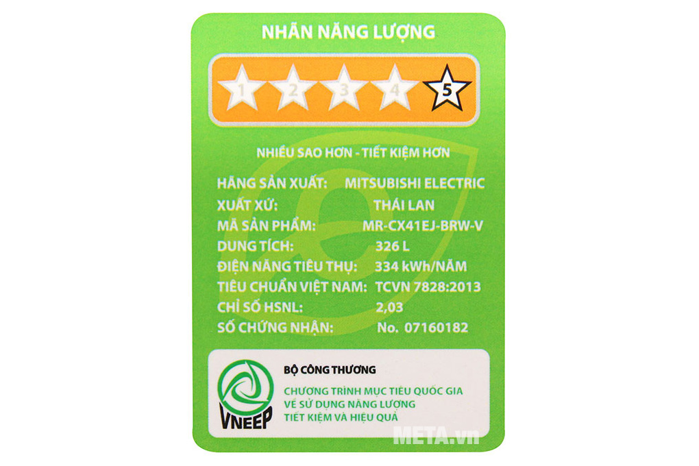 Tủ lạnh Mitsubishi Electric Inverter 326 lít MR-CX41EJ-BRW-V