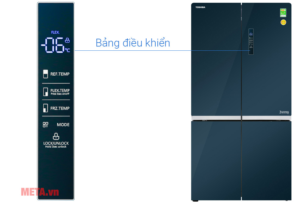 Tủ lạnh Toshiba Inverter 622 lít GR-RF646WE-PGV