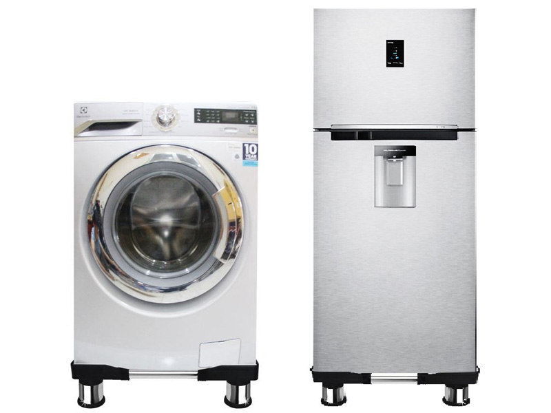 Chân đỡ máy giặt, tủ lạnh inox CD5577 (55cm - 77cm)