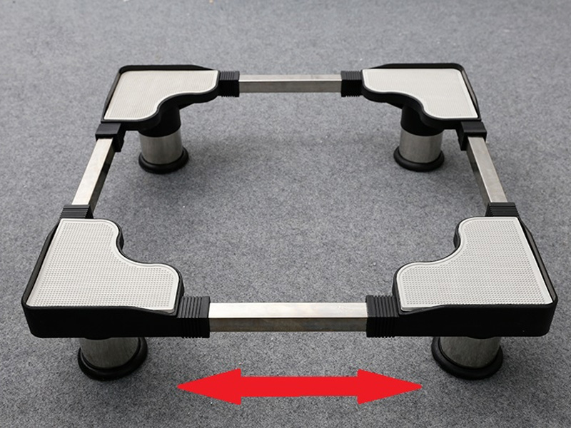 Chân đỡ máy giặt, tủ lạnh inox CD5577 (55cm - 77cm)