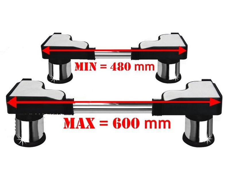 Chân đỡ máy giặt, tủ lạnh inox CD4860N (48cm - 60cm)