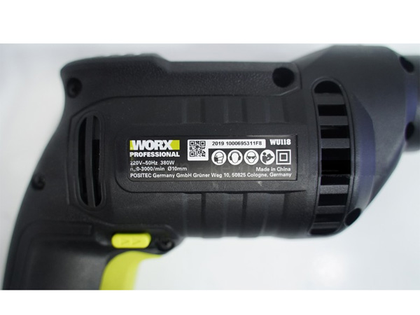Máy khoan 380W 10mm Worx Green WU118